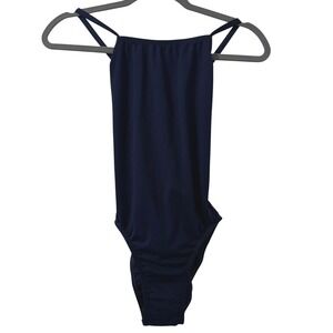 EQ Swimwear One Piece Swimsuit Women S Size 30 Navy Blue‎ USA Made Vacation
